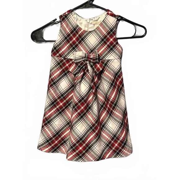 Other - Place 89 Toddler Girl's 3T Plaid Dress with Bow